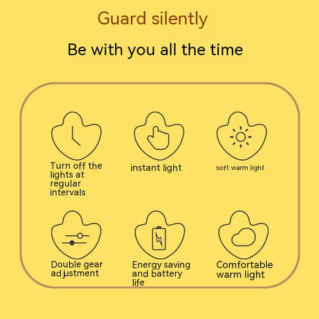 Adorable Cartoon Duck Night Light - Silicone, USB Rechargeable, Touch Sensor, and Timer Features