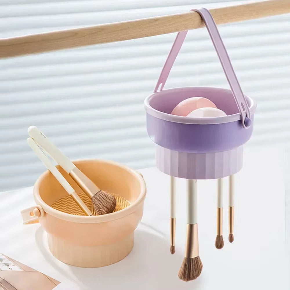2 in 1 Makeup Brush Cleaner & Holder
